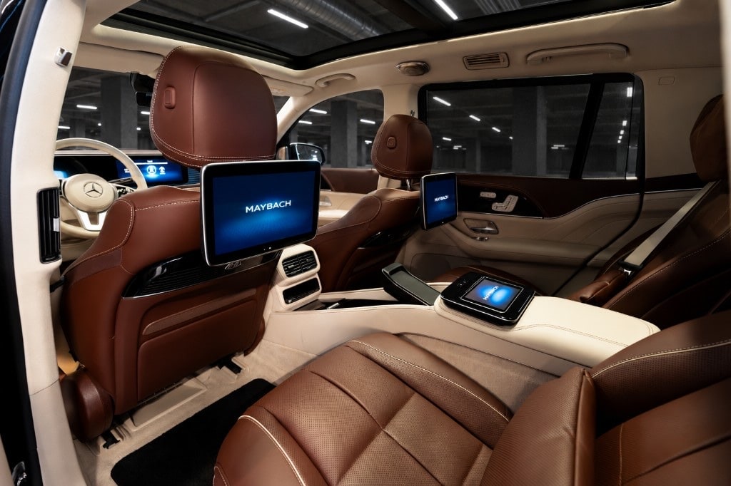 Mercedes-Maybach cabin with first-class rear seating